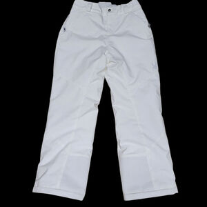 Spyder Girls 16 White Ski Snow Pants Waist 30" Inseam 28" Excellent Condition